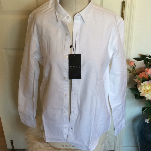Zara Other - Zara Man regular fit white dress shirt M